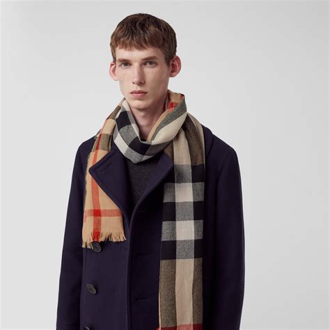 burberry lightweight check scarf camel|Burberry cashmere check scarf.